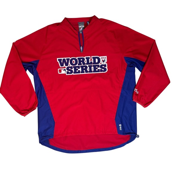 Majestic Throwback World Series‎ 2012 Jacket 1/4 Zip - XL